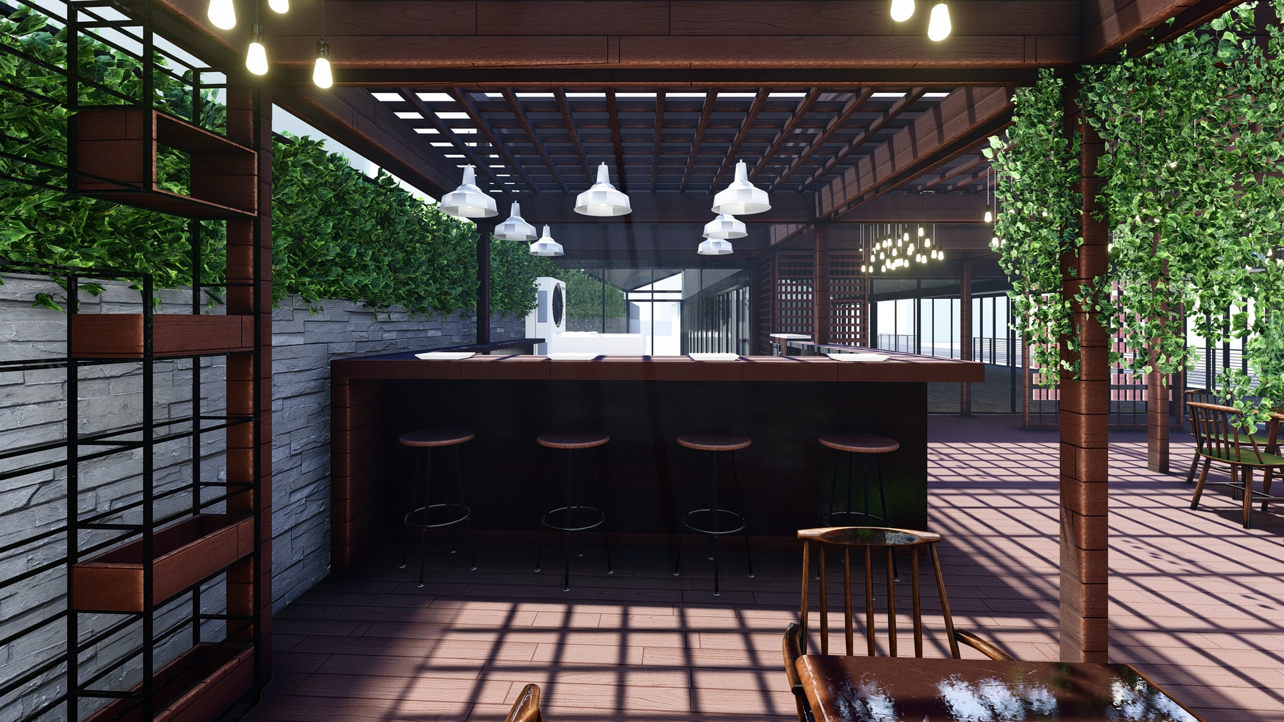 09 ENGELSIZ CAFE OUTDOOR DESIGN BAR AREA